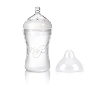 Butelka dla niemowląt silikonowa Nuby, Natural Touch, 300 ml 0+