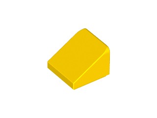 LEGO Slope 30 1x1x2/3 (54200) żółty 10szt