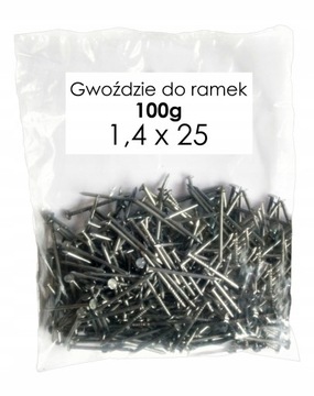 GWOŹDZIE do RAMEK pszczelarskich 1,4x25 - 100g