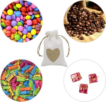 30X ЛЬНЯНАЯ СУМКА ДЖУТОВАЯ СУМКА ДЖУТОВЫЕ СУМКИ 10x15 СМ