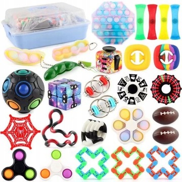 28pcs Zestaw relaksacyjny Fidget Toys Pop in Box