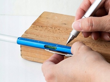 МНОГОФУНКЦИОНАЛЬНАЯ ОТВЕРТКА С ШАРИКОВОЙ РУЧКОЙ 6 В 1 ИЗМЕРИТЕЛЬ УРОВНЯ