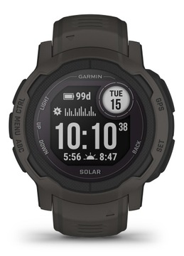 Графитовые умные часы GARMIN Instinct 2 с солнечной батареей