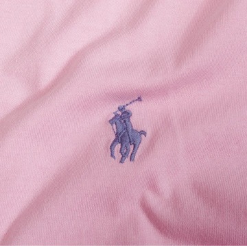 T-shirt męski POLO RALPH LAUREN różowy klasyczny - L