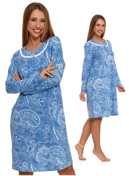 Женская ночная рубашка с длинными рукавами Хлопок MORAJ M