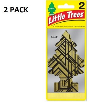 2X DRZEWKO ZAPACHOWE LITTLE TREES GOLD Z USA