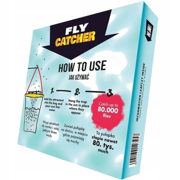 ONE SHOT NAJLEPSZA Pułapka, wabik, przynęta na komary, muchy, osy FLY CATCH