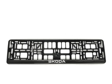 RAMKI POD TABLICE REJESTRACYJNE SKODA LISTEK+RAMKA