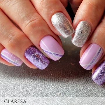 Claresa гибридные блестки фиолетовые FULL GLITTER 6