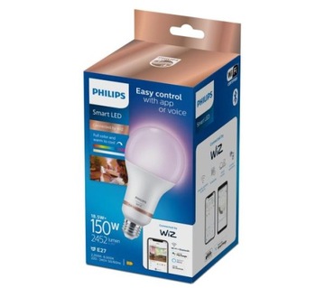 Philips Smart E27 A80 Светодиодная лампа 18,5 Вт 150 Вт RGB Bluetooth WIFI 2452 лм