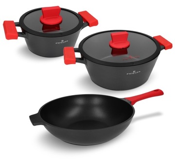 Zestaw garnków i patelnia 5 el. Obsidian Zwieger