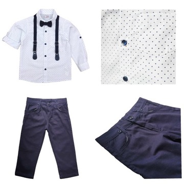 ЭЛЕГАНТНЫЙ КОСТЮМ ДЛЯ МАЛЬЧИКА С ГАЛСТУКОМ-БАБОЧКОЙ 92