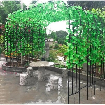 12X ИСКУССТВЕННЫЙ ПЛЮЩ ДЛЯ СТЕНЫ БАЛКОНА РАСТИТЕЛЬНЫЕ ЛИСТЬЯ ПОДВЕСНЫЕ УКРАШЕНИЯ 27М