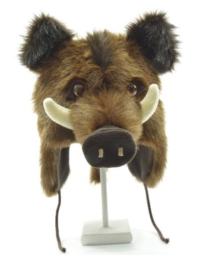 Зимняя шапка в виде кабана - L