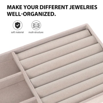 ЯЩИК ДЛЯ ХРАНЕНИЯ ЮВЕЛИРНЫХ ИЗДЕЛИЙ ПОДНОС ДЛЯ ЮВЕЛИРНЫХ ИЗДЕЛИЙ 3 ШТ.