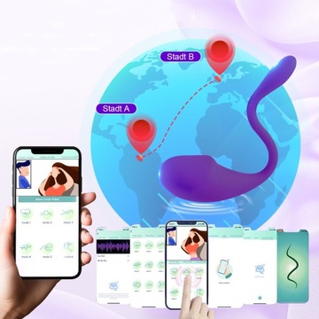 ЖЕНСКИЙ КЛИТОРАЛЬНЫЙ МАССАЖЕР С ДИСТАНЦИОННЫМ УПРАВЛЕНИЕМ BLUETOOTH СЕКС-ИГРУШКА ДЛЯ ПАР