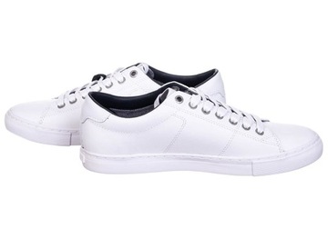 TOMMY HILFIGER BUTY MĘSKIE ESSENTIAL LEATHER SNEAKER WHITE r.44