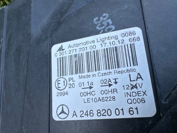 MERCEDES B TŘÍDA W246 11-14 SVĚTLO PŘEDNÍ LEVÝ OBYČEJNÁ H7