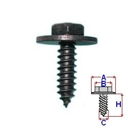 WKRĘT CZARNY Z PODKŁ. 4.8X19 MM 10 SZT