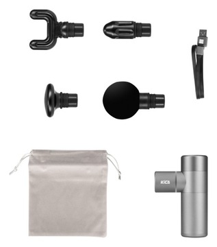 Массажный пистолет Kica, 4 головы, болезненность от целлюлита