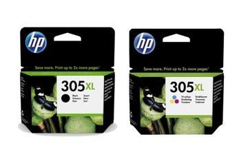 Zestaw 2 tuszy org. HP 305XL CMYK 3YM62AE 3YM63AE
