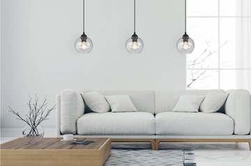 СОВРЕМЕННАЯ ЭЛЕГАНТНАЯ ПОДВЕСНАЯ ЛАМПА ИЗ СТЕКЛЯННОГО ШАРА