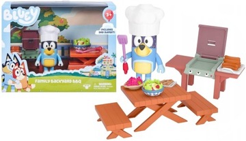 Bluey Blue Zestaw Podwórko Grill + figurka pieska TM Toys 3+
