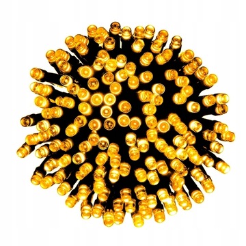LAMPKI CHOINKOWE 100 LED ŚWIATEŁKA ŻÓŁTE