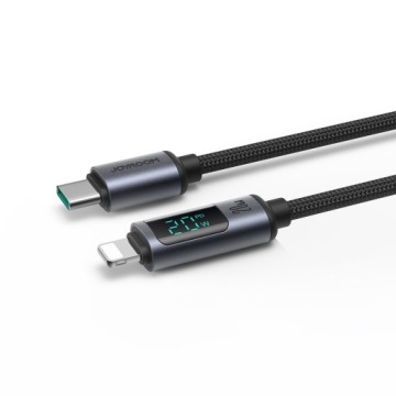КАБЕЛЬ JOYROOM LIGHTNING — USB C 20 Вт, 1,2 м С ДИСПЛЕЕМ ДЛЯ IPHONE