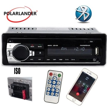 Styl 520 12 V 1 Din Radio Samochodowe Bluetooth MP3 12 V