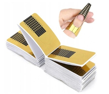 SZABLONY FORMY DO PRZEDŁUŻANIA PAZNOKCI x 100szt