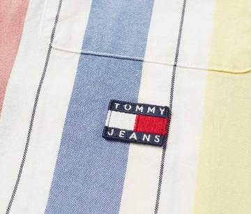 KOSZULA TOMMY HILFIGER JEANS SUMMER STRIPE SHIRT L