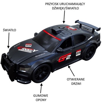 ГОНОЧНЫЙ АВТОМОБИЛЬ SAINT/SOUND РАЛЛИНЫЙ АВТОМОБИЛЬ С ОТКРЫВАЮЩИМИСЯ ДВЕРЬМИ