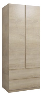 SZAFA GARDEROBA EMMA 70 cm + 2 SZUFLADY - SONOMA