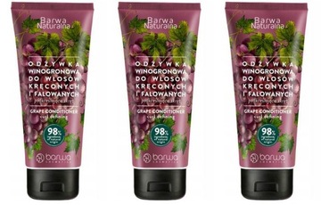 Barwa Odżywka winogronowa włosy kręcone 3x200ml