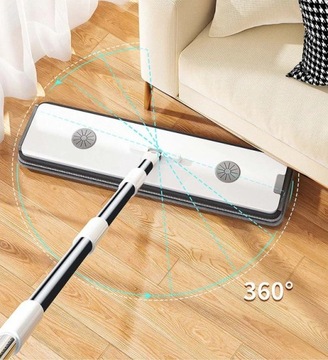 MOP płaski 40cm HouseVac dwie oddzielne komory 3 x mikrofibra ekstra SLIM