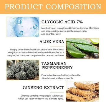 EELHOE Glycolic Acid 7% Тонизирующий обновляющий раствор, гликолевая кислота 7%