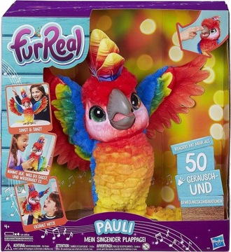 INTERAKTYWNA ŚPEWAJĄCA PAPUGA FUR REAL HASBRO PREZENT DLA DZIECKA GRATIS