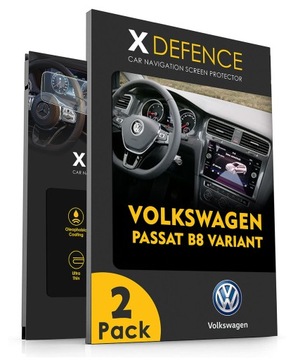 2w1 SZKŁO OCHRONNE NA NAWIGACJĘ EKRAN DO VOLKSWAGEN PASSAT B8 VARIANT