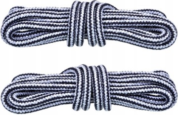 SZARO-CZARNE SZNUROWADŁA TREKKINGOWE MELANŻ 120 CM
