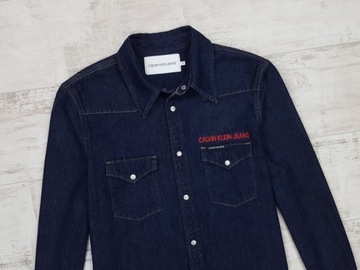 CALVIN KLEIN KOSZULA MĘSKA JEANSOWA DENIM r M