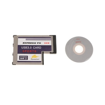 54-мм 3-портовая карта USB3.0 Express Card