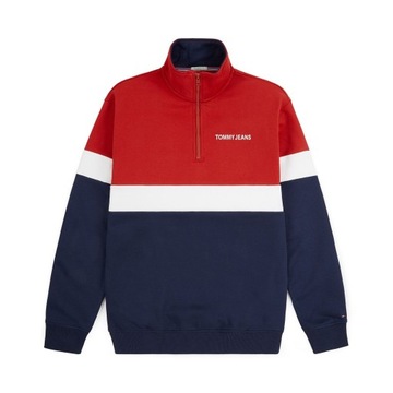TOMMY HILFIGER JEANS BLUZA TJM RETRO MOCK NECK XL