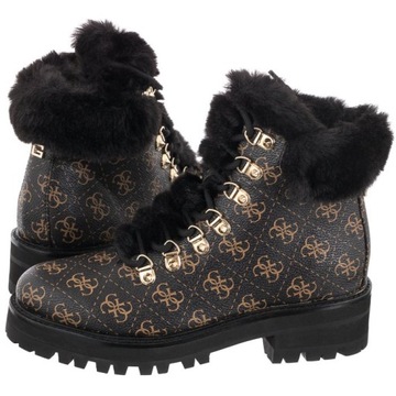 Buty Damskie Trekkingowe Guess Issa FL8SSA Czarne