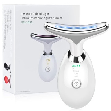 masażer 3w1 modelowanie lifting twarzy podbródka v shape światło led