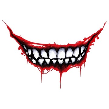 NAKLEJKA 3D NA SAMOCHÓD JOKER UŚMIECH AUTO WLEPKA