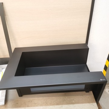 Biokominek DELTA 700 prawy kamienie TUV zestaw