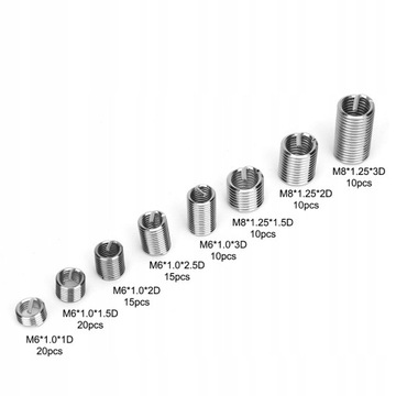 РЕЗЬБОРЕМОНТНЫЕ ПРУЖИНЫ М6 М8 110ШТ.