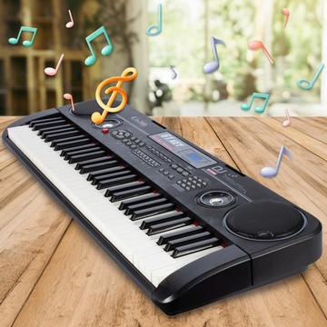 ОРГАН БОЛЬШАЯ КЛАВИАТУРА ПИАНО ЭЛЕКТРОННЫЕ КЛАВИШИ МИКРОФОН USB ПОДСТАВКА