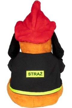 МАСКОТ МЕДВЕДЬ ЗАРЕК СОБАКА ПОЖАРНЫЙ FIRE BRAND 65 см